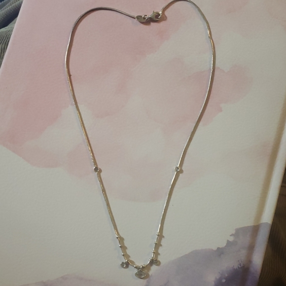 Sterling silver charm necklace